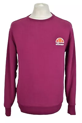 £19.95 • Buy ELLESSE Red Crewneck Jumper Size M Mens Pullover Sportswear Outdoors Outerwear