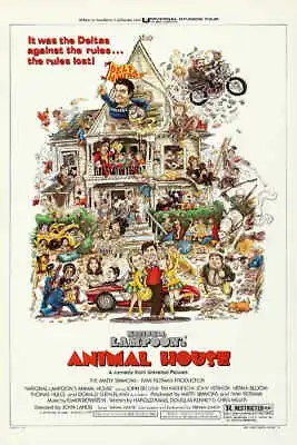 1978 ANIMAL HOUSE VINTAGE COMEDY MOVIE POSTER PRINT STYLE A 24x16 9MIL PAPER • $25.95