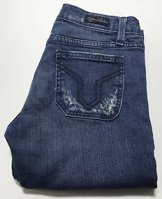 Vigoss Studio Boot Cut Women's Distressed Destroyed Torn Denim Jeans Size 27 3/4 • $24