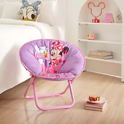 Minnie Mouse 19  Toddler Mini Saucer Chair Pink Polyester • $25.16