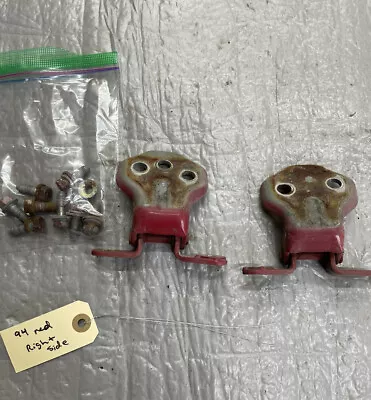 1990-1997 Mazda Miata Mx5 Passengers Right Door Hinge Hinges With Bolts OEM Red • $29.99