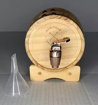 Mini Whiskey Barrel Heritage Collective W/ Stand & Funnel • $13