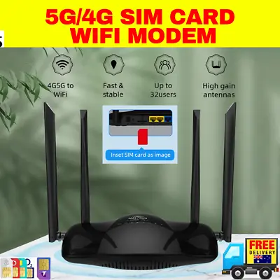 5G 4G LTE WIFI Router 300Mbps Wireless Modem Mifi Sim Card With DUAL Antenna  • $49.95