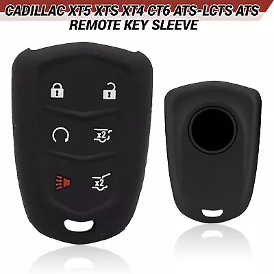 Silicone Key Fob Cover For Cadillac Escalade 2015 2016 2017 2018 Remote Case Bag • $9.89