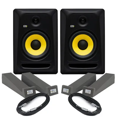 £325 • Buy KRK Rokit Classic 7 (Pair) With Isolation Pads & Cables Based On Rokit RP7 G3