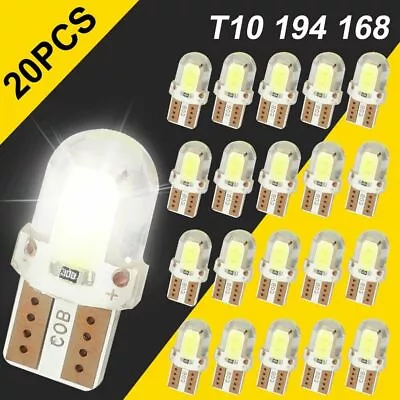 20X Super White T10 194 168 W5W 2825 LED License Plate Interior Light Bulb 6000K • $6.99