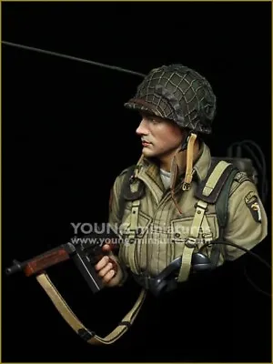 Young Miniatures U.S. Airborne Radio Operator 1/10 Scale Bust Model YM1885 • $75