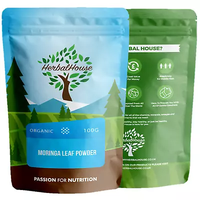 £39.99 • Buy Organic Premium Moringa Raw Oleifera Leaf Powder Superleaf Vega 100g