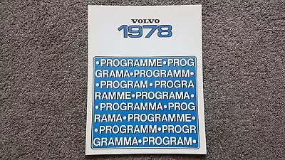 Volvo Range Sales Brochure 1978 • $6.10