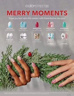 Color Street MERRY MOMENTS 2023 & HOLIDAY AWARENESS MR. WADDLES Nail Strips • $4