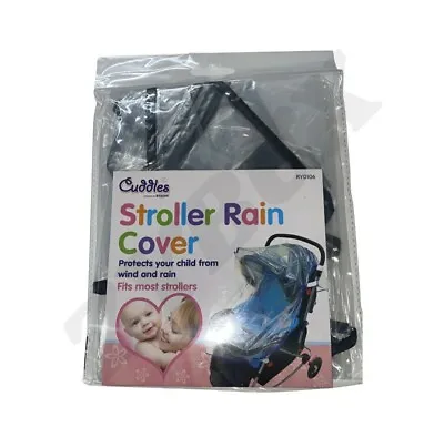 Baby Rain Cover Universal Stroller Pushchair  Buggy Pram Transparent Protect • £3.89