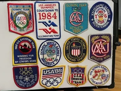 12 Piece Lot Of Vintage Olympic And AAU Patches • $13.99