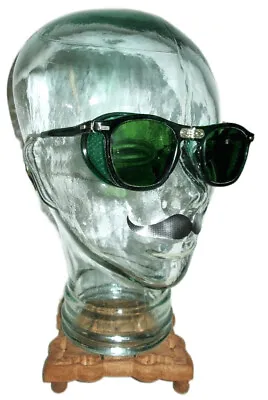 $139.99 • Buy Antique Green Willson Contour Spec Goggles Sunglasses Vtg Old Safety Glasses