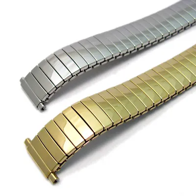 Replacement Expanding Watch Bracelet Stainless Steel 2 Colours 15mm - 20mm C076 • £9.99