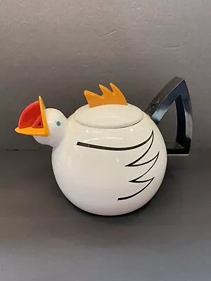 Vintage Copco Chicken Shaped Enamel Metal Teapot Whistling Tea Kettle NEW • $23.99