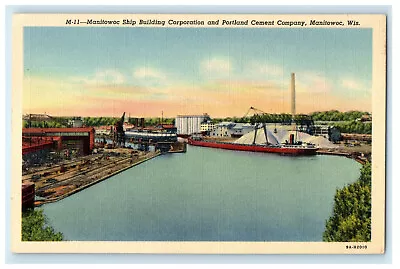 C1940s Manitowoc Ship Building Corporation Manitowoc Wisconsin WI Postcard • $6.47