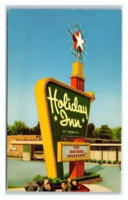 $7 • Buy Las Cruces New Mexico Holiday Inn US Hwy 70-80 Sign Vintage Postcard Unposted A1