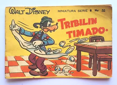 1946 WALT DISNEY Mini Book Serie B #032 GOOFY MICKEY MOUSE THUMPER Mexico VTG • $29.99