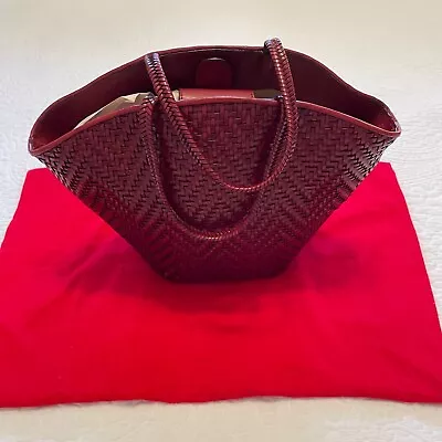 Paolo Masi Dark Red Leather Handbag (Made In Italy) • $119