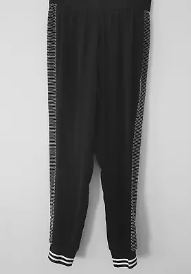 Landa By Dora Landa Elastic Waist High Rise Black Jogger Pants Size M ? • $15.30