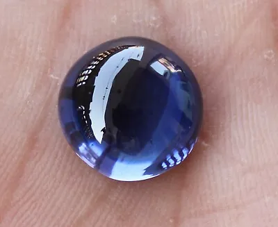 $22.49 • Buy 15.00 Ct. 13x7 Mm Natural Ceylon Blue Sapphire Round Cut Unheated Gemstone