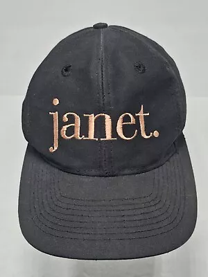 Vintage Janet Jackson Tour Snapback Black Hat Concert Michael 1993 94 95 World • $69.98