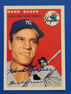 HANK BAUER Dec WS Signed 1954 Topps Archives 1994 #130 NY Yankees Autograph Auto • $14.99