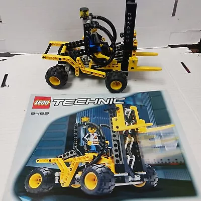 LEGO Technic 8463 -  Yellow Forklift Skid Loader No Box With Instructions • $29.95