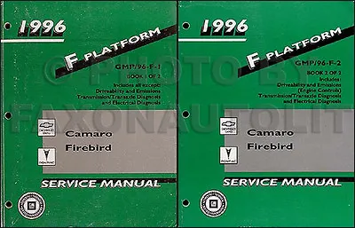 1996 Firebird Camaro Shop Manual SET Formula Trans Am Z28 RS Service Pontiac  • $96