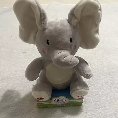 Spark Create Imagine Peek A Boo Elephant Plush Stuffed Animal Musical Tested  • $8