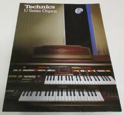 Technics U Series Organ - Brochure - SX-U20-SXU60 - 16 Panels - Vintage - 1970s • $19.95