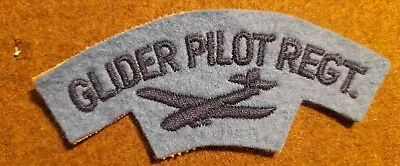 Cloth Shoulder Title Glider Pilot Regiment Cheesecloth Backing • £2.50