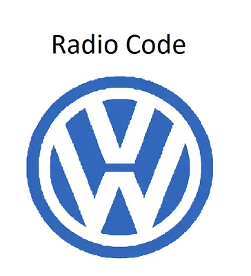 VW Radio Code / Pin Code Volkswagen RCD RNS Blue Dot Navigation Alpha Technisat • $8.51