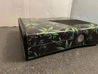 $45 • Buy Microsoft Xbox 360 S With Cannabis Leaf Skin Console Tested Read