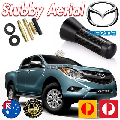 Antenna / Aerial Stubby Bee Sting For Mazda BT50 BT-50 2011-2020 Black Carbon • $23.99
