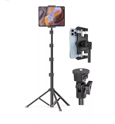 IPad Tripod Stand Aozcu Metal Height Adjustable 18 To 61Inch Tablet Floor Stan • £17.16