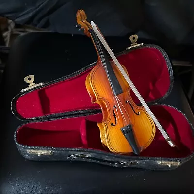 Vintage Miniature Wood Cello Set With Case + Bow • $76