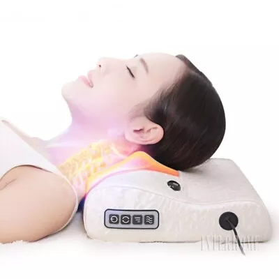 Electric Massage Pillow Magnetic Relax Cushion Neck Back Hips Vibrating Massager • $94.99