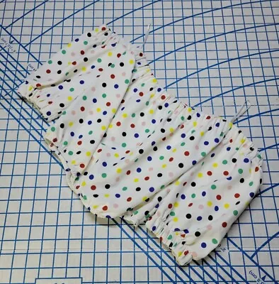 Women's ZARA Sexy Cropped Top Polka Dots Small (S) Rainbow Elastic  • $34.95