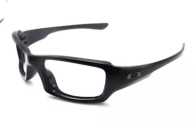 Oakley Fives Squared Sunglasses 9238-04 Polished Black Frames Gunmetal 54-20-133 • $42.75