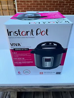 Instant Pot Viva Black Multi-Use 9-in-1 6 Quart Pressure Cooker • $49.99