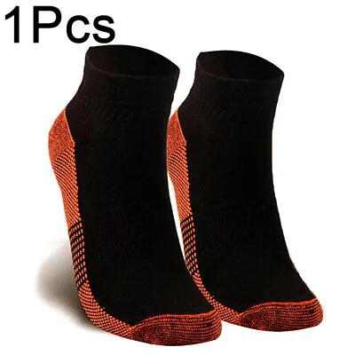 £3.17 • Buy 1Pair Compression Foot Socks Pain Relief Copper Infused Arch Support Casual