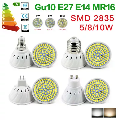 5W 8W 10W Lamp Led Bulb Light Cup Floodlight E27 E14 Gu10 MR16 Spotlight AC 220V • $3.79