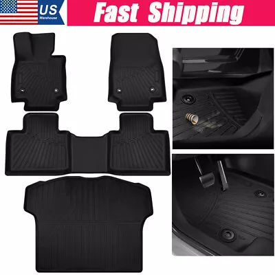 Floor/Trunk Mat All Weather TPE 3D Rear Cargo Carpet For 2023-2024 Lexus RX350 • $108.01