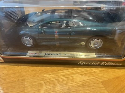 £25 • Buy Maisto Special Edition 1:18 Scale Jaguar Xj220 Dark Green Die Cast Model Car