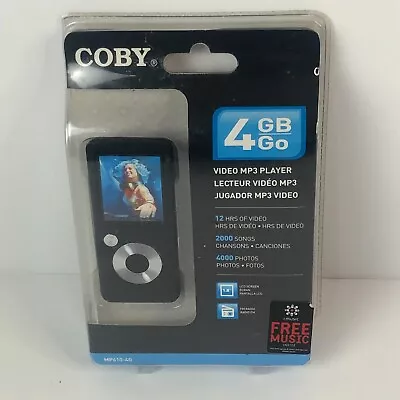 Coby MP640-4G 4GB Video MP3 Player Digital Media Player FM Radio New Sealed • $25