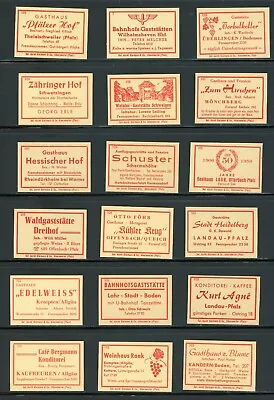 Vintage Matchbox Advertising Labels Lot Of 34 Different !! Kk76 • $1.45