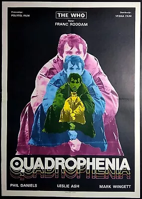 QUADROPHENIA 1979 Phil Daniels The Who Sting Toyah ORIGINAL EXYUGO MOVIE POSTER • $120