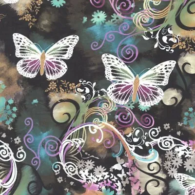 Michael Miller Fabric - Filigree Flutter - 100% Cotton - Multiple Sizes • £4.60