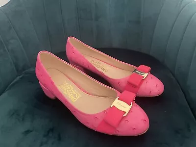 Salvatore Ferragamo Boutique Women’s Size 7 Vintage Made In Italy Lillaz Heel • $110